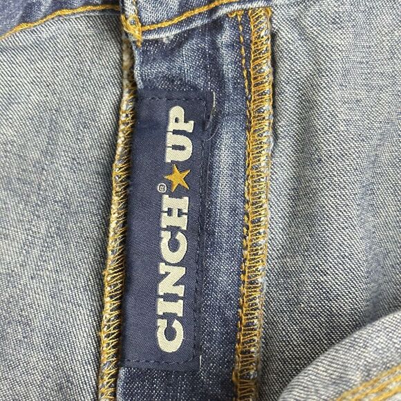 Cinch Blue Label Carpenter Jeans Mens 40x34 Painted Thrashed Loose Utility Work* - Picture 11 of 16